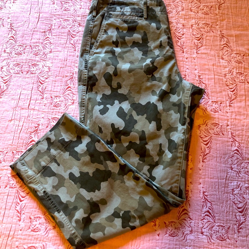 Gap camo khakis, washed, but never worn.